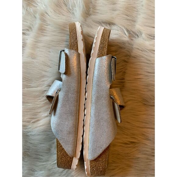 Birkenstock Women’s Arizona Washed Metallic Sandals Size 40 - Picture 4 of 8